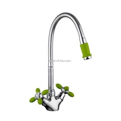 Смеситель д/кухни зеленый FRUD R43127-6